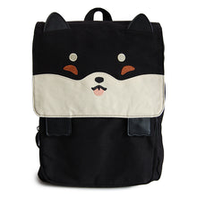 Load image into Gallery viewer, black shiba inu backpack
