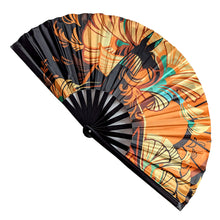 Load image into Gallery viewer, Bronze Horizon Jackal Hand Snap Fan