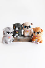 Load image into Gallery viewer, Angry Cat Plush- Gray Tabby Version