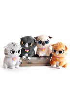 Load image into Gallery viewer, Angry Cat Plush- Dark Gray Tux Version