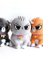 Load image into Gallery viewer, Angry Cat Plush- Dark Gray Tux Version