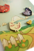 Load image into Gallery viewer, Chicken Enamel Pin Set