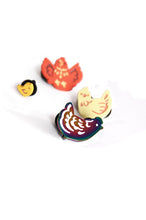 Load image into Gallery viewer, Chicken Enamel Pin Set