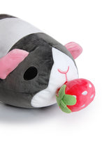 Load image into Gallery viewer, Gray Stripey Pigtato Guinea Pig Plush
