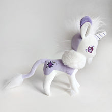 Load image into Gallery viewer, Lavender and White Goaticorn Unicorn Plush