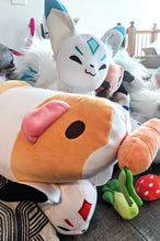 Load image into Gallery viewer, Gray Stripey Pigtato Guinea Pig Plush