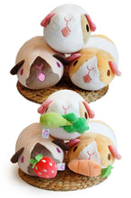 Load image into Gallery viewer, Gray Stripey Pigtato Guinea Pig Plush