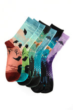 Load image into Gallery viewer, Raven's Day Out Red Socks