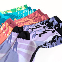 Load image into Gallery viewer, Dawnsing Fox Forest Socks Purple