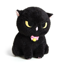 Load image into Gallery viewer, Angry Cat Plush- Fuzzy Black Void