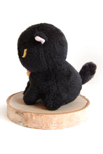 Load image into Gallery viewer, Angry Cat Plush- Fuzzy Black Void