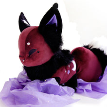 Load image into Gallery viewer, Floral Frolic Dawnsing Night Purple Fox Plush
