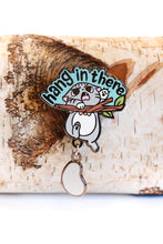 Load image into Gallery viewer, Hang in There Angry Cat Pin
