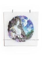 Load image into Gallery viewer, Night Forest Spirit Wolves 11 x 11 Poster
