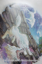 Load image into Gallery viewer, Night Forest Spirit Wolves 11 x 11 Poster