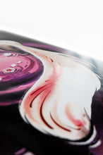 Load image into Gallery viewer, Rose Moon Fox Kitsune Okami 8 x 24 Poster with Red Foil
