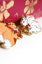 Load image into Gallery viewer, Jingle Fox Enamel Pins (Red Version)