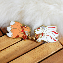 Load image into Gallery viewer, Jingle Fox Enamel Pins (Red Version)