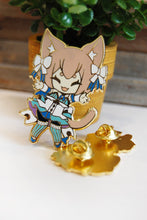 Load image into Gallery viewer, Best Girls- Pins Blue Twin and Cat Boy