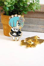 Load image into Gallery viewer, Best Girls- Pins Blue Twin and Cat Boy