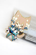 Load image into Gallery viewer, Best Girls- Pins Blue Twin and Cat Boy