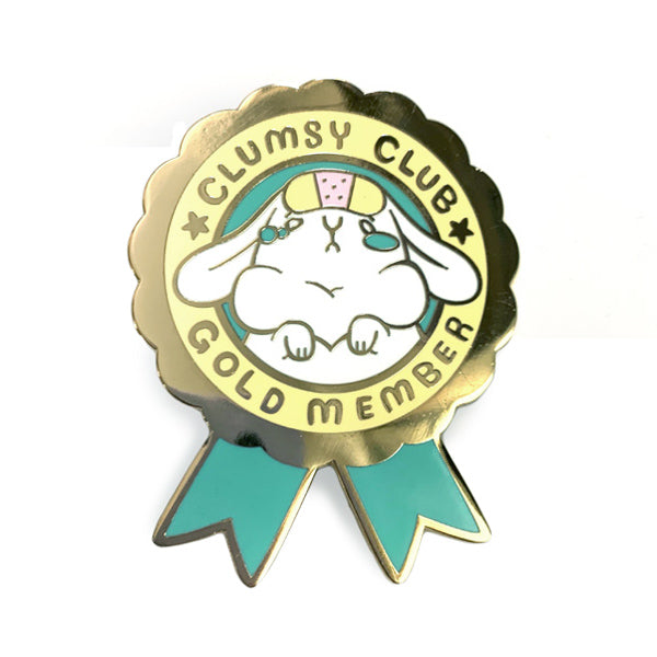 Clumsy Club Gold Member Pin
