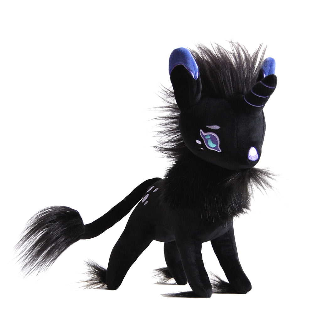 Goaticorn Black Unicorn Plush