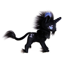 Load image into Gallery viewer, Goaticorn Black Unicorn Plush
