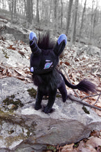 Load image into Gallery viewer, Goaticorn Black Unicorn Plush
