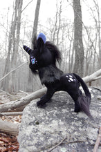 Load image into Gallery viewer, Goaticorn Black Unicorn Plush

