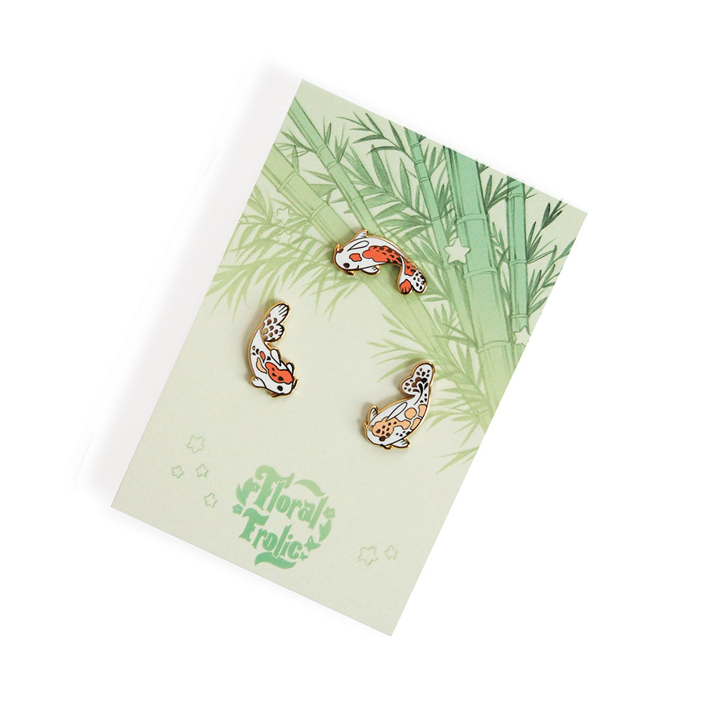 Mini Koi Fish Pin Set