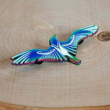 Load image into Gallery viewer, Rainbow Magpie Enamel Pin
