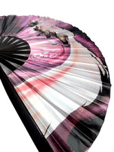 Load image into Gallery viewer, Rose Moon Fox Snap Hand Fan
