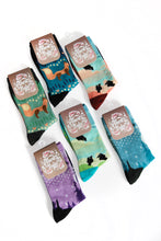 Load image into Gallery viewer, Forest Fox Teal Socks

