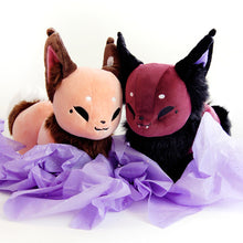 Load image into Gallery viewer, orange and purple fox plush stuffed animals
