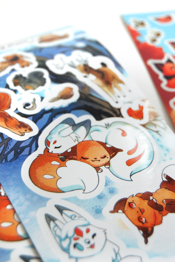 Frolic Sticker Sheet Set – FloralFrolicFoxes