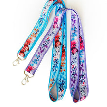 Load image into Gallery viewer, Laying in Flowers with Butterflies Lanyard
