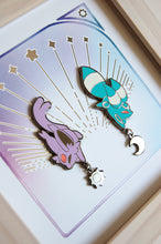 Load image into Gallery viewer, Umbreon Espeon Enamel Pin
