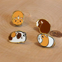 Load image into Gallery viewer, Mini Guinea Pig Pin Set (REGULAR COLOR)
