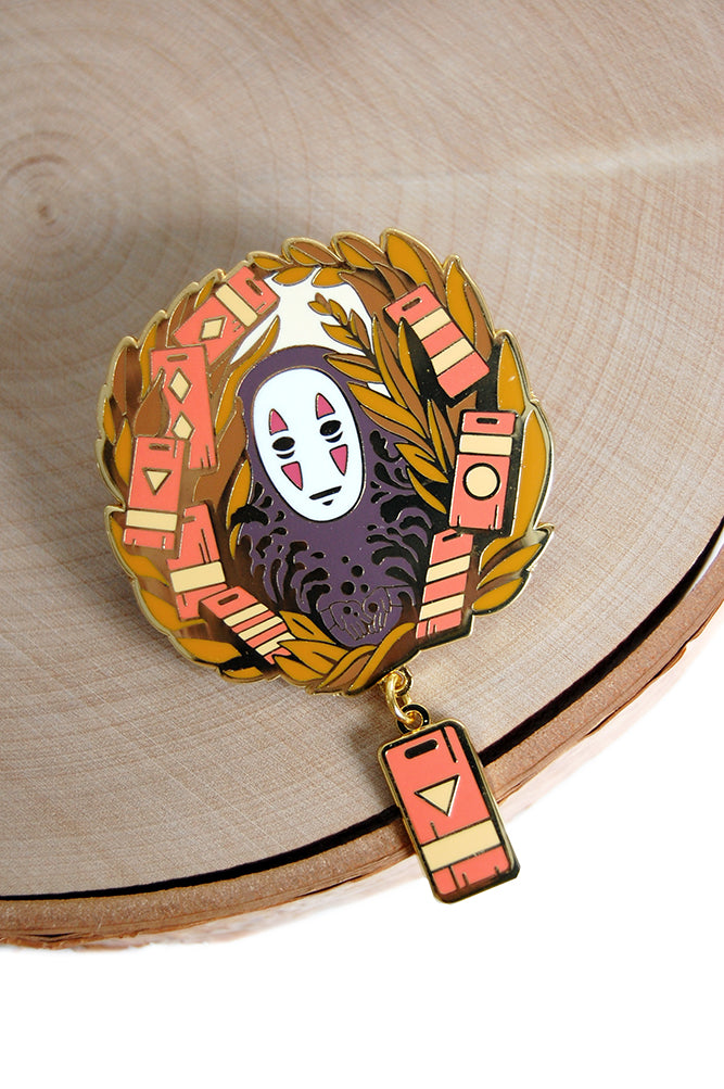 Studio Ghibli Spirited away no face candle sale and chihiro enamel pin bundle