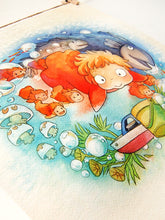 Load image into Gallery viewer, Ponyo 11x11 Print
