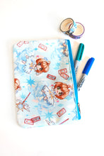 Load image into Gallery viewer, Clear Card Sakura Zipper Bag
