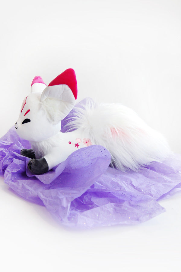 FOXEY - Foxey ♡ FLORA PUFF 38 Floral Frolic Dawnsing Orange Fox Plush Stuffed Animal