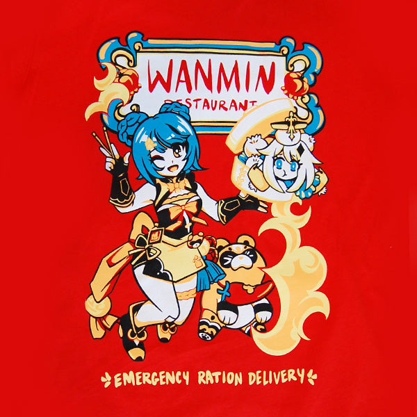 Genshin Impact Wanmin Emergency Ration Delivery T Shirt
